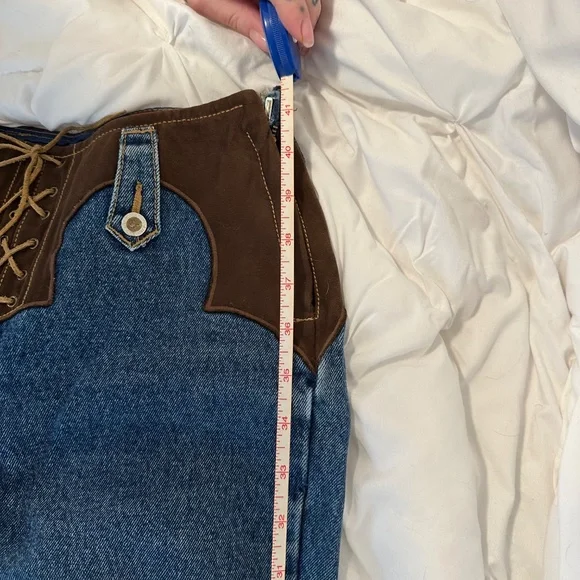 VINTAGE LAWMAN LACE UP JEANS - Picture 11 of 12